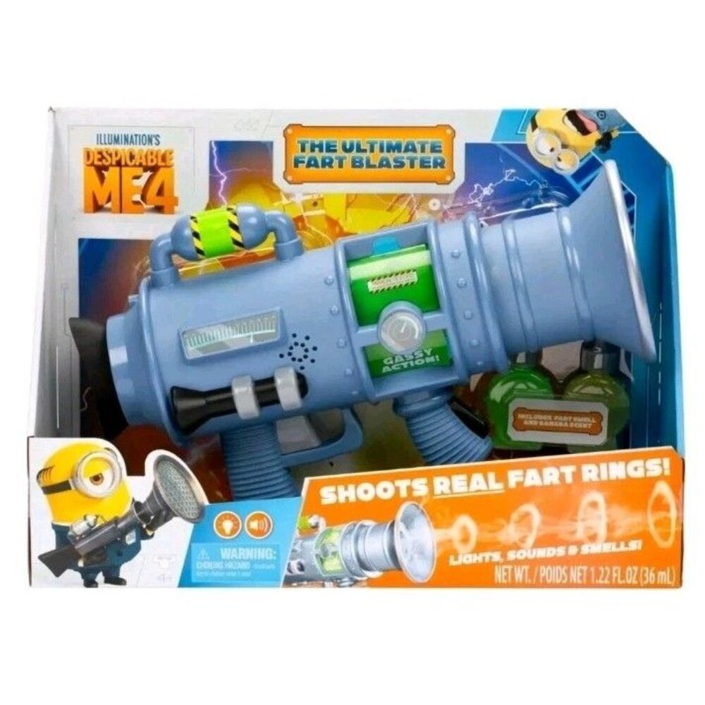 Despicable Me 4 The Ultimate Fart Blaster, Blasts out‎ REAL Fart Rings of fog